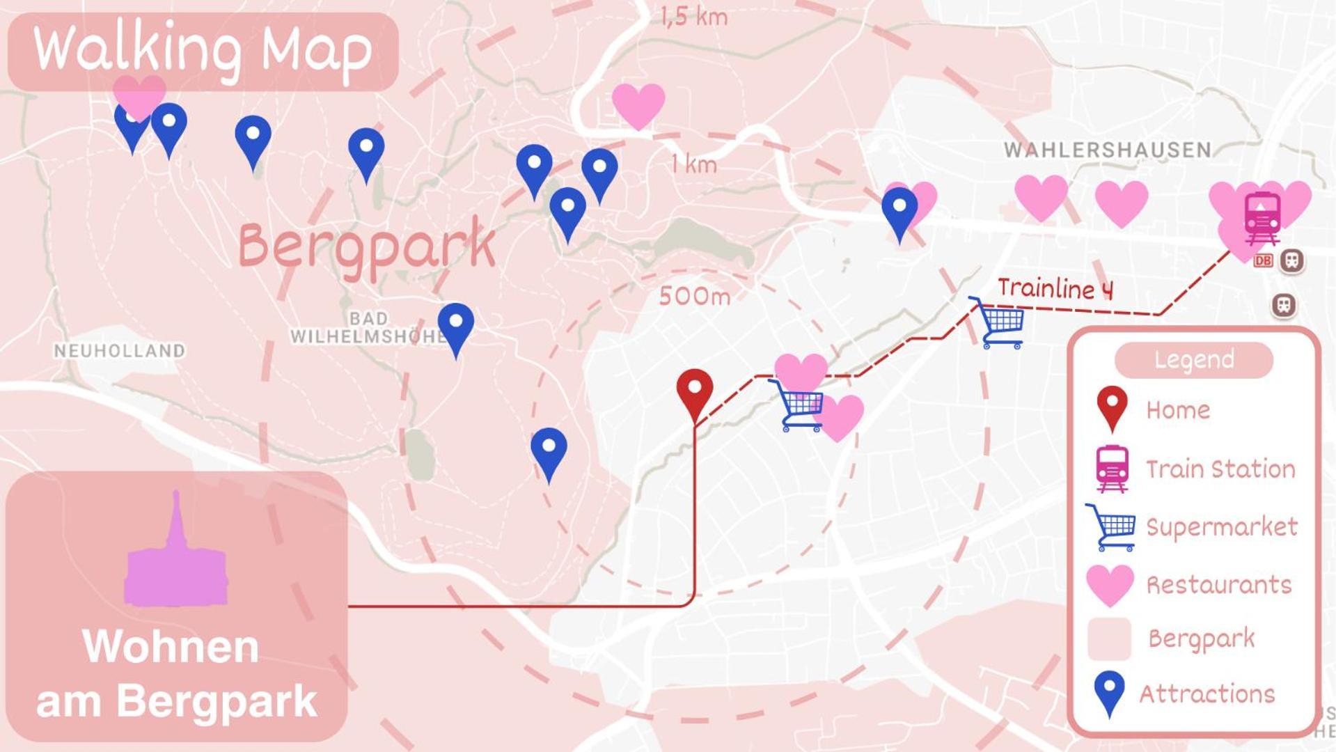 Mit Balkon Am Bergpark Appartement Cassel